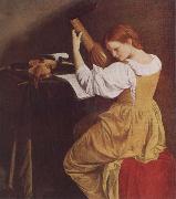 Orazio Gentileschi The Lute Player oil on canvas